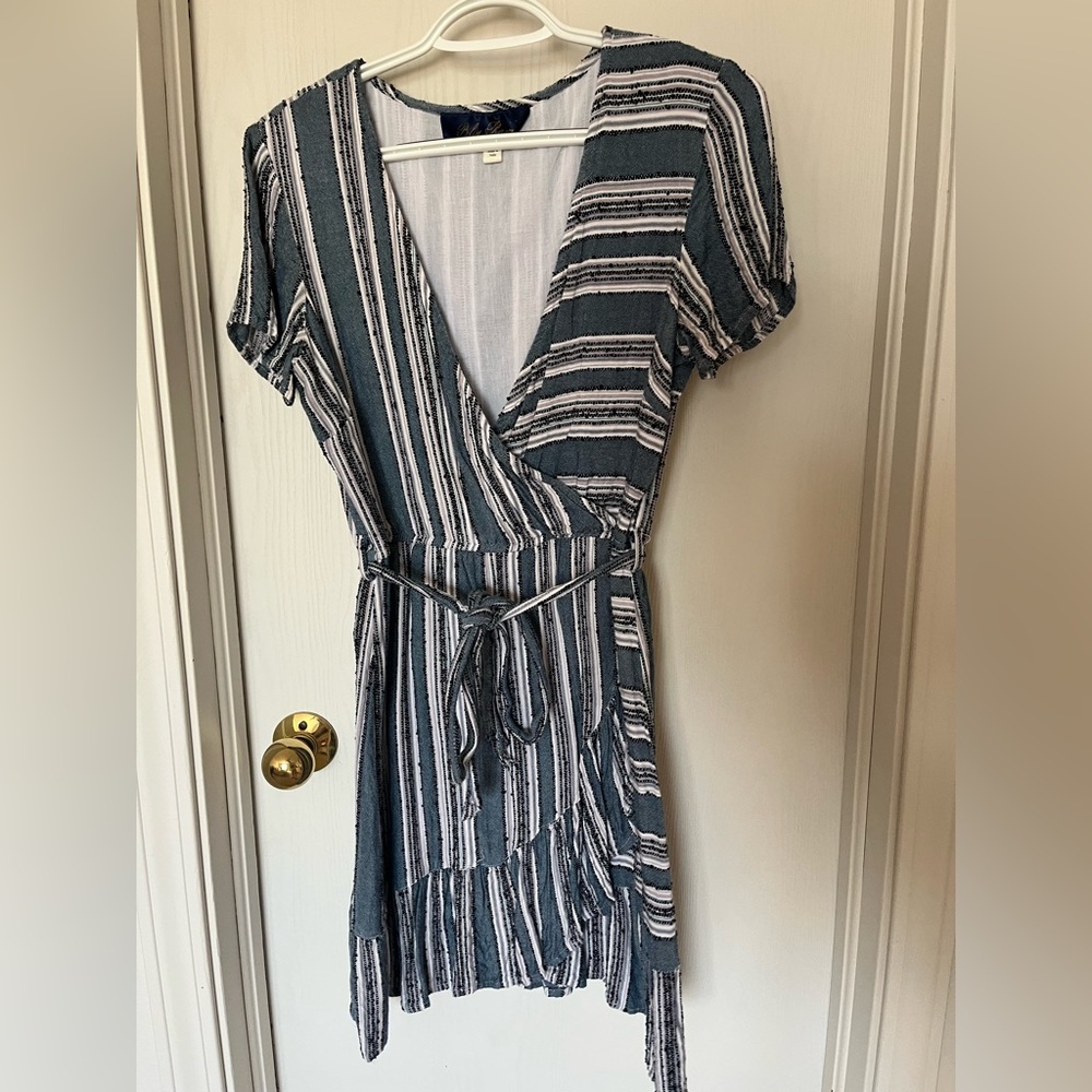 Blue wrap dress!